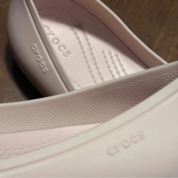 Crocs Brooklyn Mary Jane Flats Pink Quartz Ballet Slip On Comfort Shoe W8 209384 - Picture 9 of 13